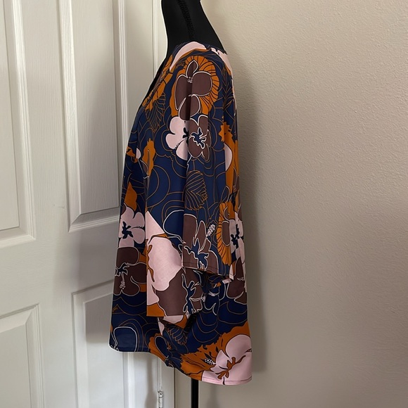 NWT Manuhealii Makapuʻu Dress Hibiscus Salted Caramel OS - Picture 3 of 11